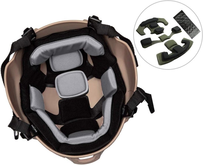 Aoutacc Tactical Airsoft Helmet Pads Internal Memory Foam Foam Protective Cushion Buffer Pad Protection Mat Accessories Liner System for Fast MT MICH IBH AF ACH Helmet - Image 5